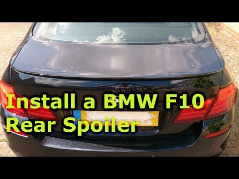 How to Install a BMW Rear Spoiler Lip on an F10