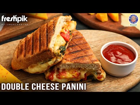How To Make Double Cheese Panini Sandwich | Italian Sandwich | Rajshri Food X Freshpik | Chef Ruchi