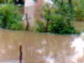 aqui podemos ver los transformadores en cotui inundados de agua de la tormenta tropical Noel