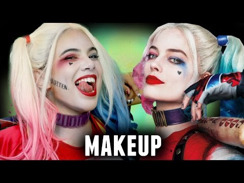 HARLEY QUINN EPIC MAKEUP TUTORIAL (Suicide Squad Halloween Costume Idea 2016)