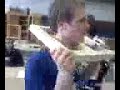 BRAD BYGRAVE WITH HIS HEAD STUCK