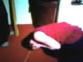 Buster Boy newbie Jake gets hit with the wooden plank