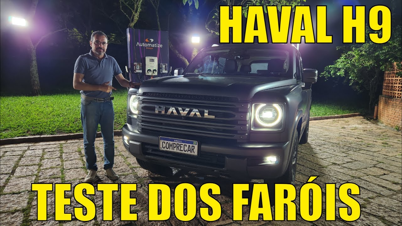 GWM Haval H9 - Teste de iluminação dos faróis