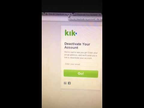 how to eliminate kik account