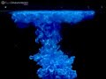 Pearl swirl poured into water in high-speed