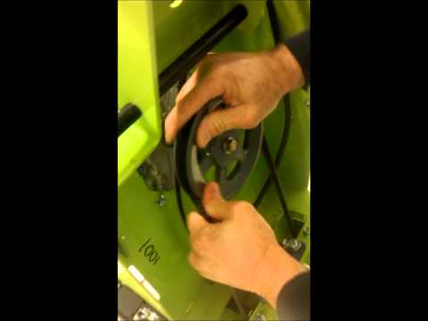 how to change belt on mclane edger
