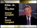 Tony Blair on the spot