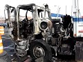 ASL  Heil/Python garbage truck destroyed in fire