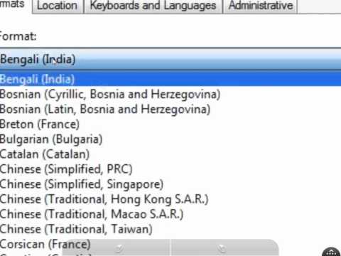 bosnia (region) - How to Change windows 7 region and language format to Bosnian (Cyrillic,Bosnia and Herzegovina)