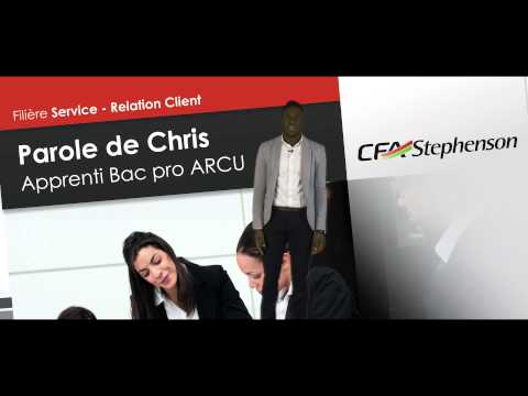vidéo Tmoignage d'apprenti - Chris en Bac pro ARCU