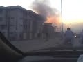 Bannu Wapda House Set on fire Bannu Wapda House Set on fire