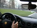 Ferrari 360 chases a F50 around Monza