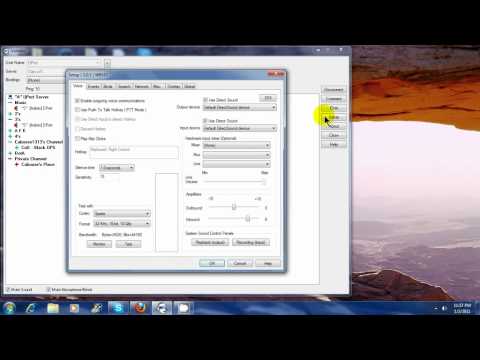 how to adjust user volume in ventrilo