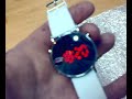 white led watch