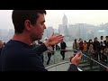WhereTheHellIsMatt.com's Matt Harding dances in Hong Kong... but first he spells out his legal terms in an amusing way.
