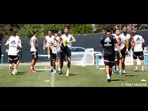 BEHIND THE SCENES: Casillas, Modric & Ramos join the team's training session