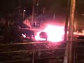 coche ardiendo en el botellon