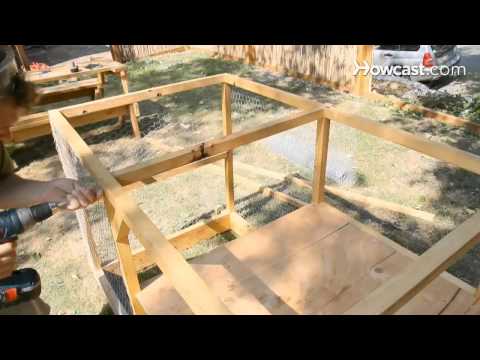 how to fasten chicken wire to wood