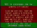 Winnipeg weather channel - Feb 3, 1989