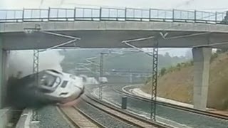 Spain Train Derailment Video 2013: Shocking Crash 