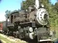 Steam locomotive train  353 chugs up hill rollag engine Soo