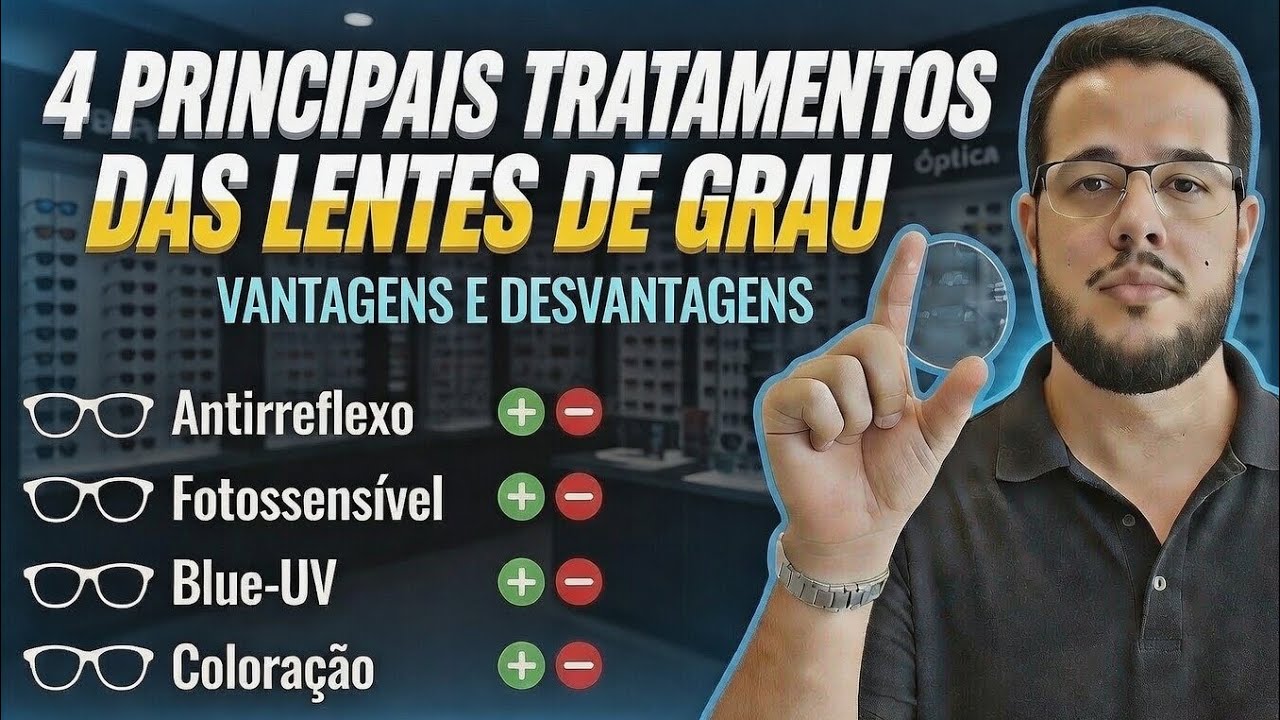 Principais Tratamentos Aplicados nas Lentes dos Óculos de Grau (Vantagens e Desvantagens)