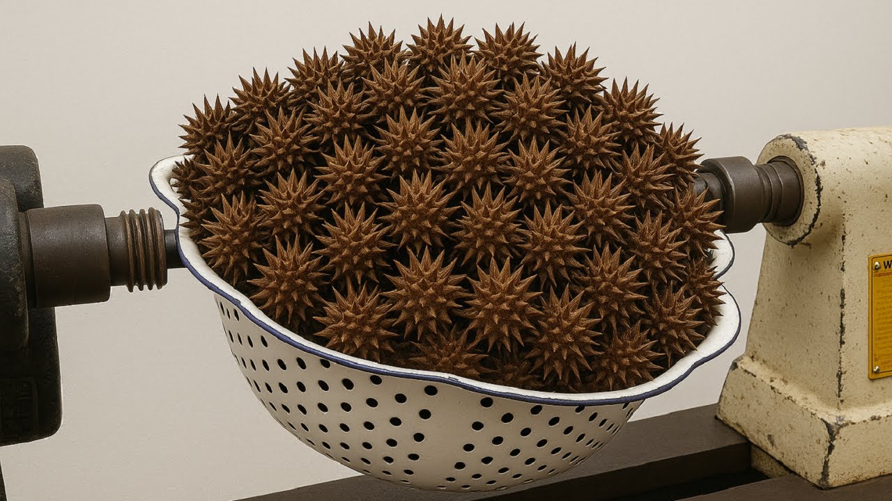 Unlimited Creativity – A Monstrous Testing With Those Mini Pine Cones On Wood Lathe