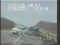 police car crash on highway road