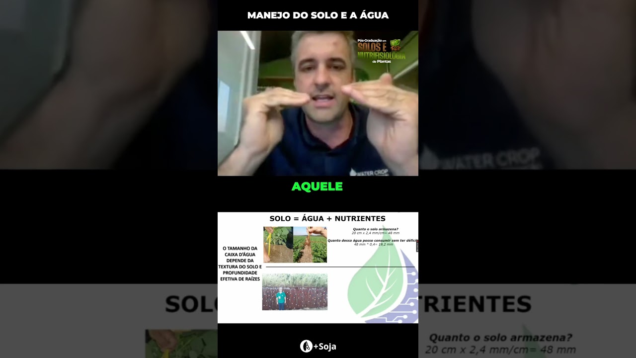 Manejo do solo e a água #maissoja #agro #irrigação