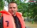 Powódź w Krośnie - ewakuacja na ul. Lunaria