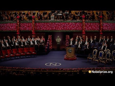 here - Nobel Prize Award Ceremony at the Stockholm Concert Hall.