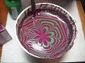 Christmas Poinsettia Water Marble Nail Art Tutorial