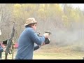Glock with a drum magazine