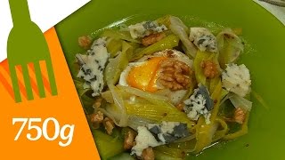 Salade Tiède De Poireaux, Roquefort Et Oeuf Poché