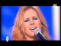an awesome performance by lucie silvas and gr�gory lemarchal the song is a french version of what you're made of, what you're made of is a famous song of lucie