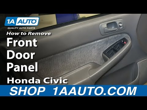 How To Remove Install Front Door Panel 1996-2000 Honda Civic