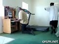 Funnyest Treadmill Blooper!!! Almost Broken Leg!