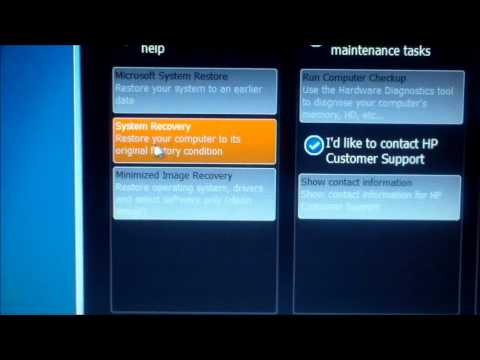 how to hp laptop recovery