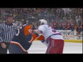 Aaron Voros vs Nate Thompson Oct 27, 2008