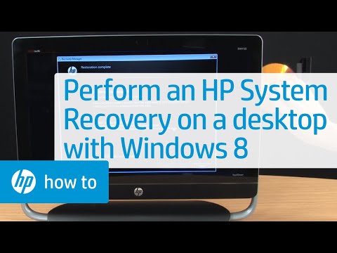 how to perform hp system recovery windows 8