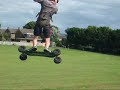 power kiting landboarding first video