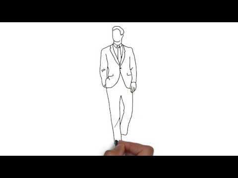 video-linktoworks-How To Draw Man In Suit - YouTube