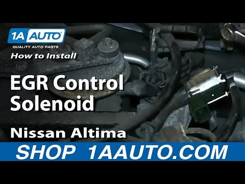 How To Install Replace EGR Control Solenoid 1998-01 Nissan Altima 2.4L