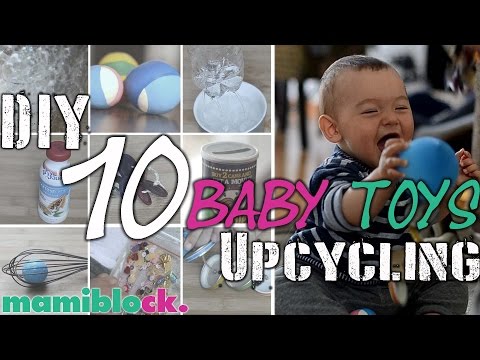 10 Babyspielzeuge kostenlos und schnell selbst gemacht | DIY und Upcycling baby toys | mamiblock