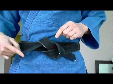 how to tie belt knot