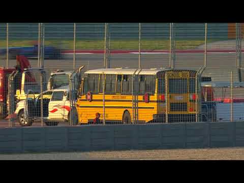 School Bus On Track during F4 U.S. Championship COTA Race