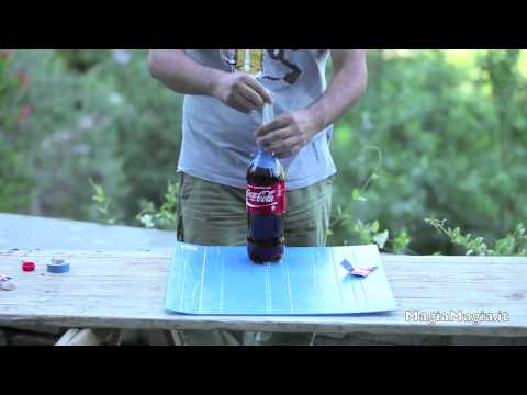 Coke + Mentos + Condom