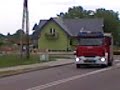 Iveco Eurocargo z OSP Tychowo alarmowo do pożaru komina