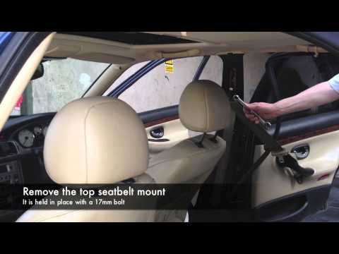 how to take a seat belt apart