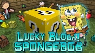 Minecraft: SPONGEBOB LUCKY BLOCK! Modded Mini-Game w/Mitch&Friends!